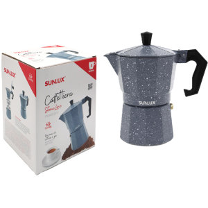 Caffettiera stone 3 tazze in alluminio 14.5cm
