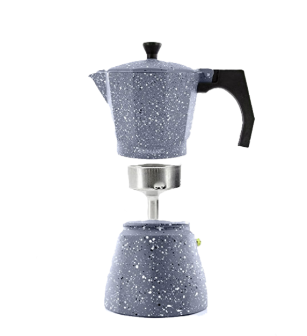 Caffettiera Stone 3 tazze in alluminio 14.5cm