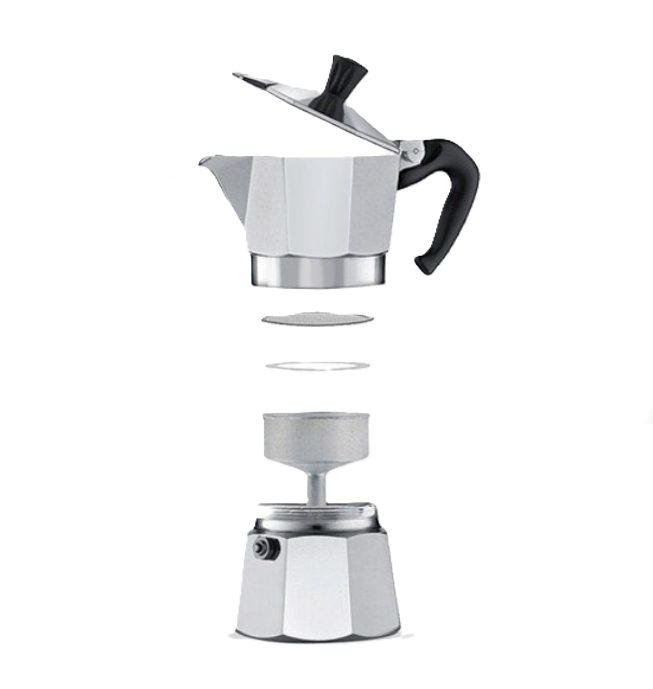 Caffettiera Classic 3 tazze in alluminio 14.5cm
