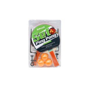 Set da pin pong 2 racchette, 3 palline, 1 rete