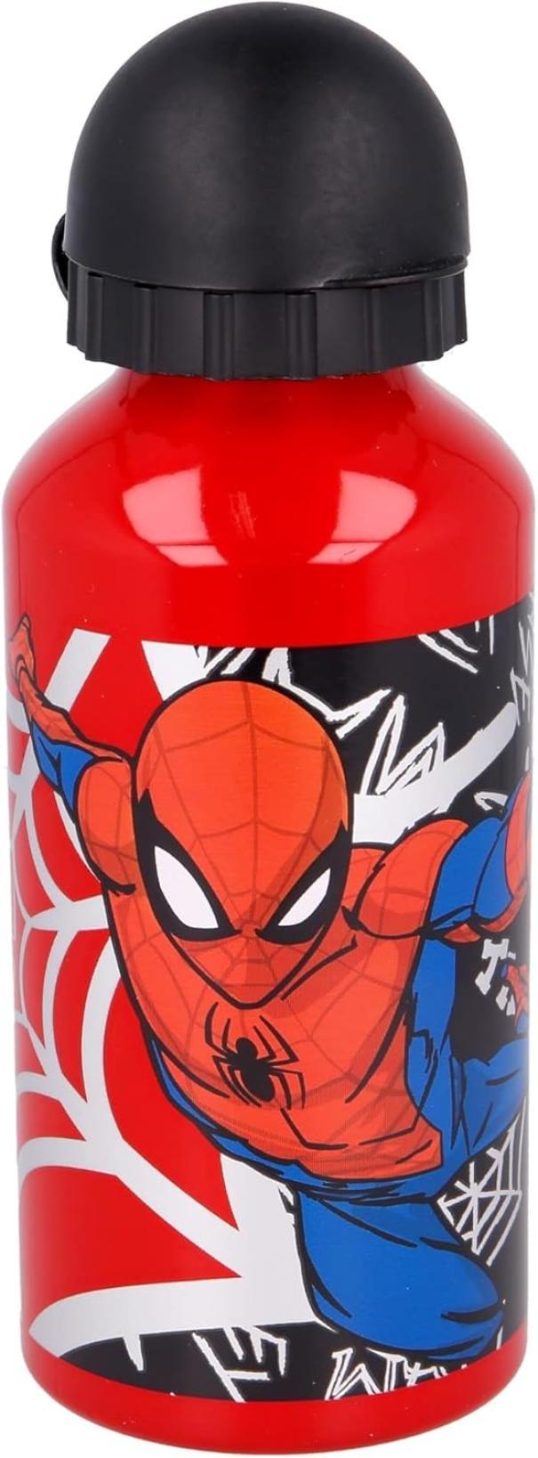 Borraccia in alluminio con beccuccio Spiderman 400ml