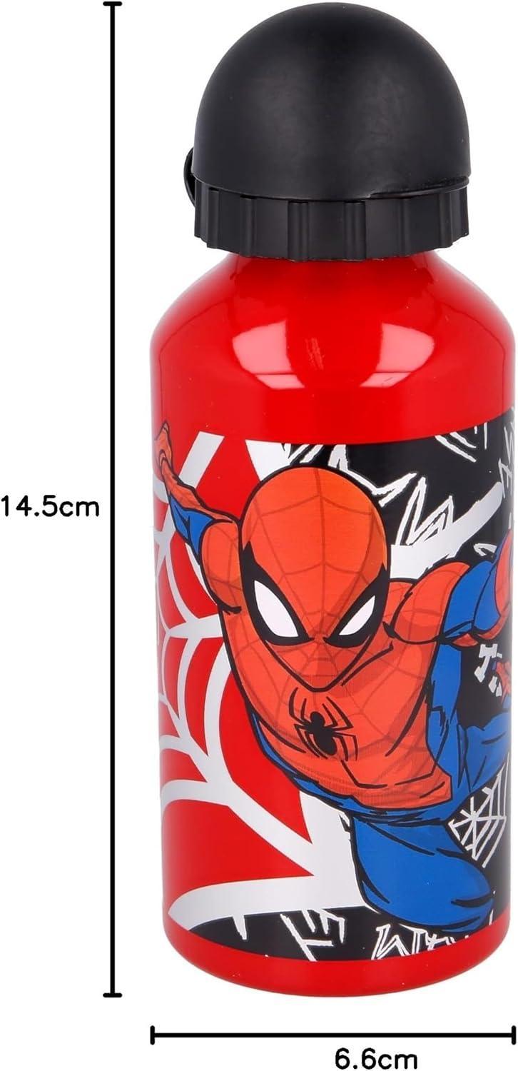Borraccia in alluminio con beccuccio Spiderman 400ml