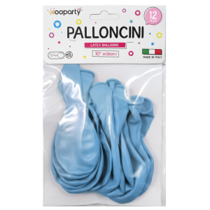 Palloncini celeste pastel 26cm confezione da 12