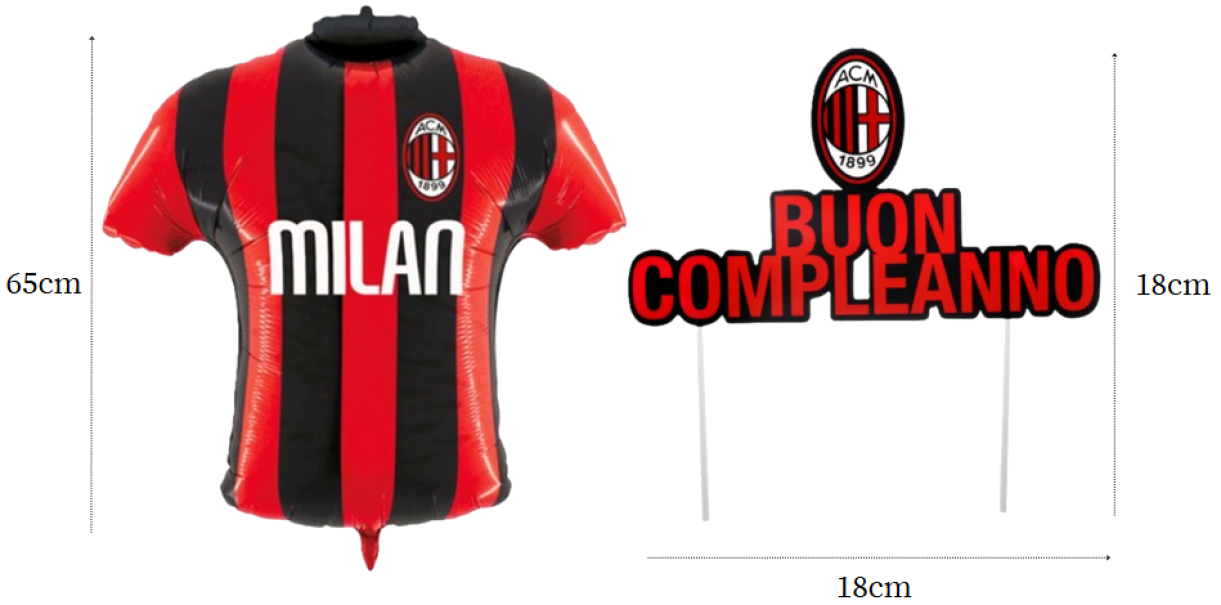 Kit Compleanno Milan 91pz