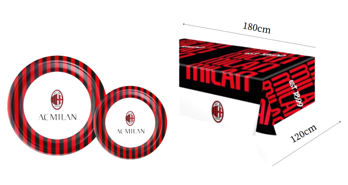 Kit Compleanno Milan 91pz