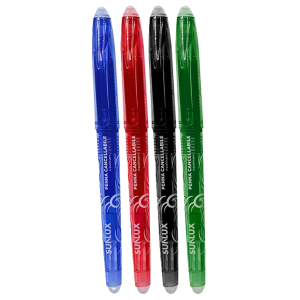 Penne gel  cancellabili e ricaricabili 4pz 0.7mm