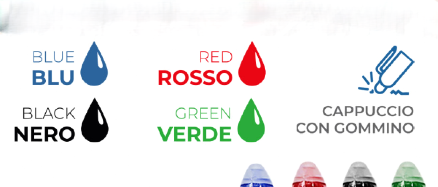 Penne Gel Sunlux cancellabili e ricaricabili 4pz 0.7mm
