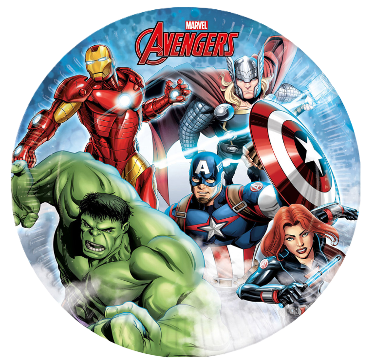 Piatti in carta Avengers 8pz 23cm