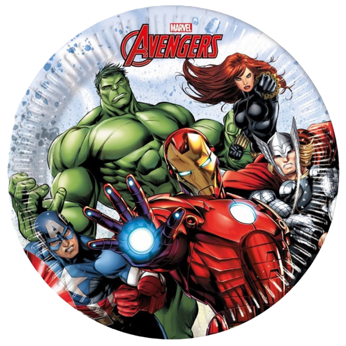 Piatti in carta Avengers 8pz 20cm