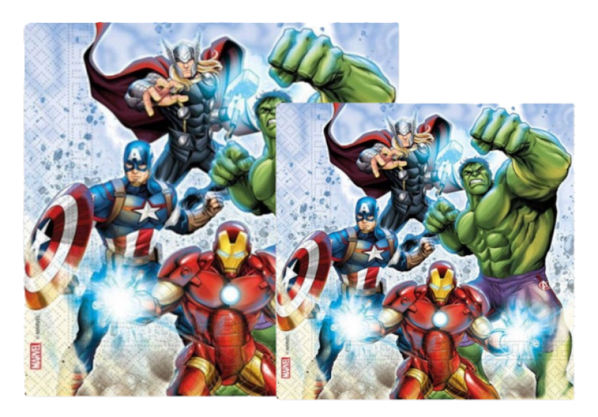 Tovaglioli in carta Avengers 20pz 33x33cm