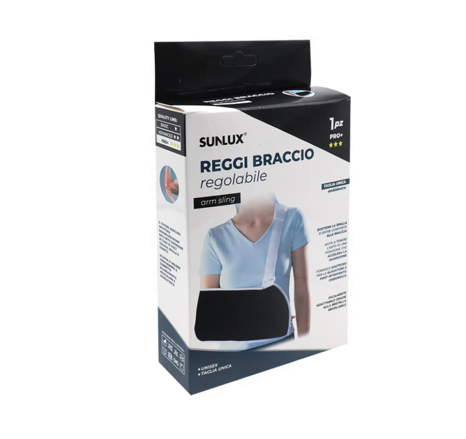 Reggi Braccio Regolabile Pro+ u2013 Supporto per Braccio e Spalla, Taglia Unica, Unisex u2013 Tutore per Immobilizzazione Post Infortunio o Chirurgia