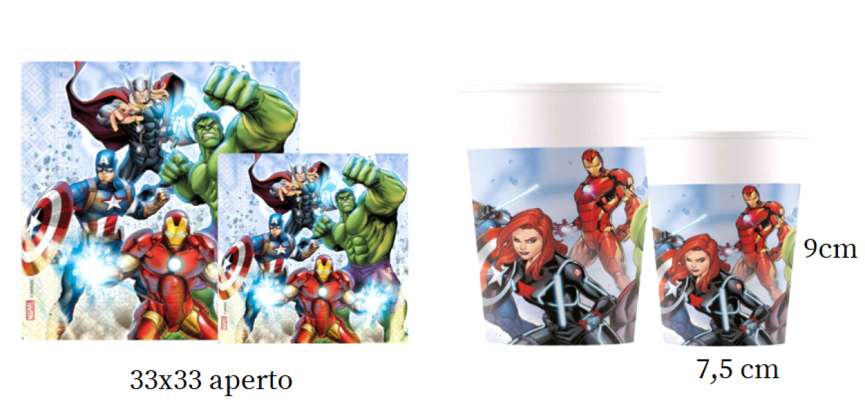 Kit Compleanno Avengers 113pz