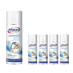 Set 5 spray disinfettante ariasana multiuso 150ml