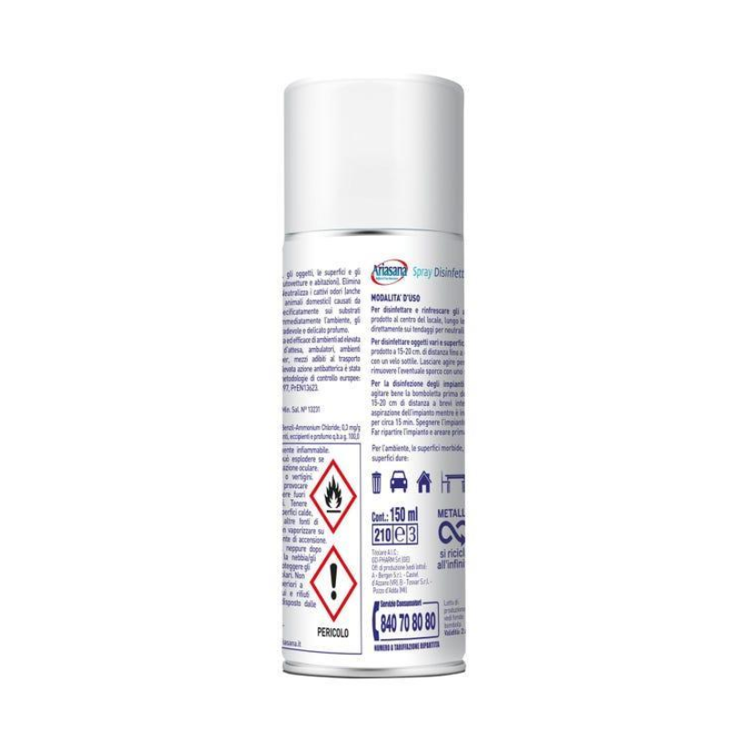 Set 5 spray disinfettante Ariasana multiuso 150ml