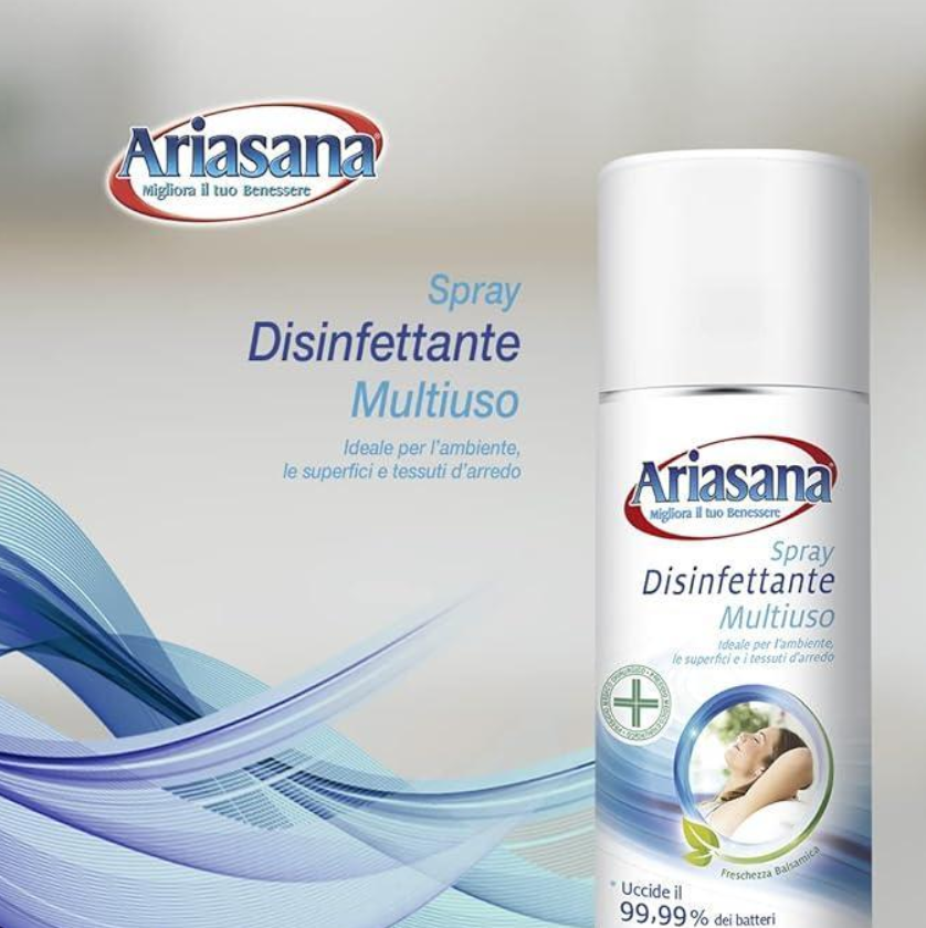 Set 5 spray disinfettante Ariasana multiuso 150ml