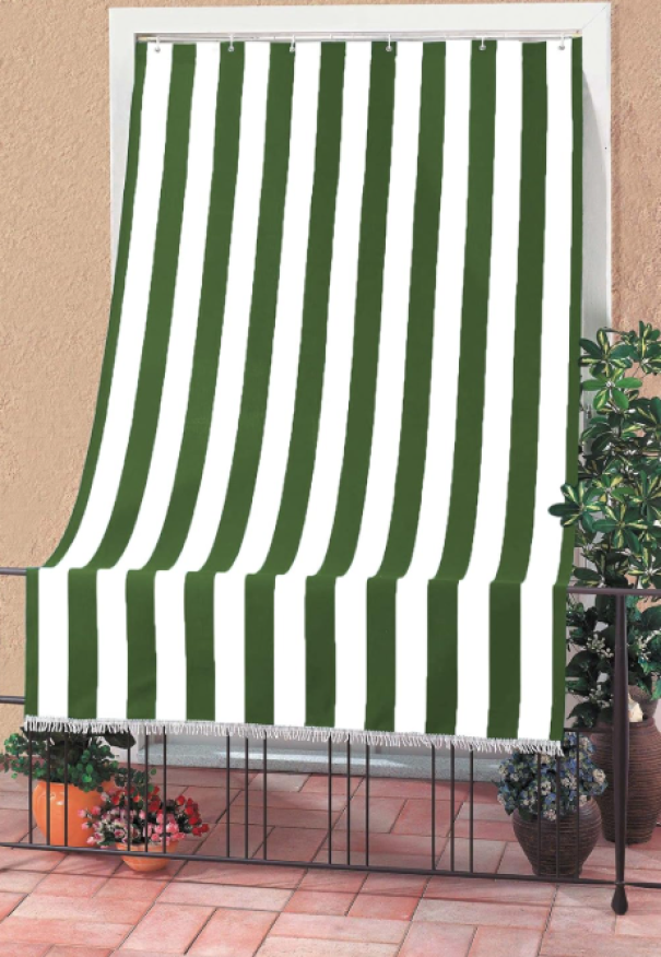 SUNLUX Tenda da sole con occhielli e ganci 290x145cm a righe