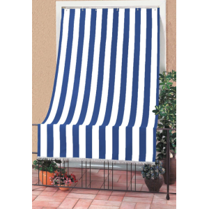 Tenda da sole con occhielli e ganci 290x145cm a righe