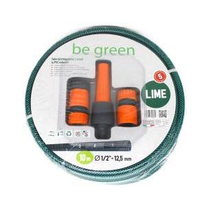 Kit tubo da ﻿﻿irrigazione 3 strati in pvc retinato, 12,5mm, 10m