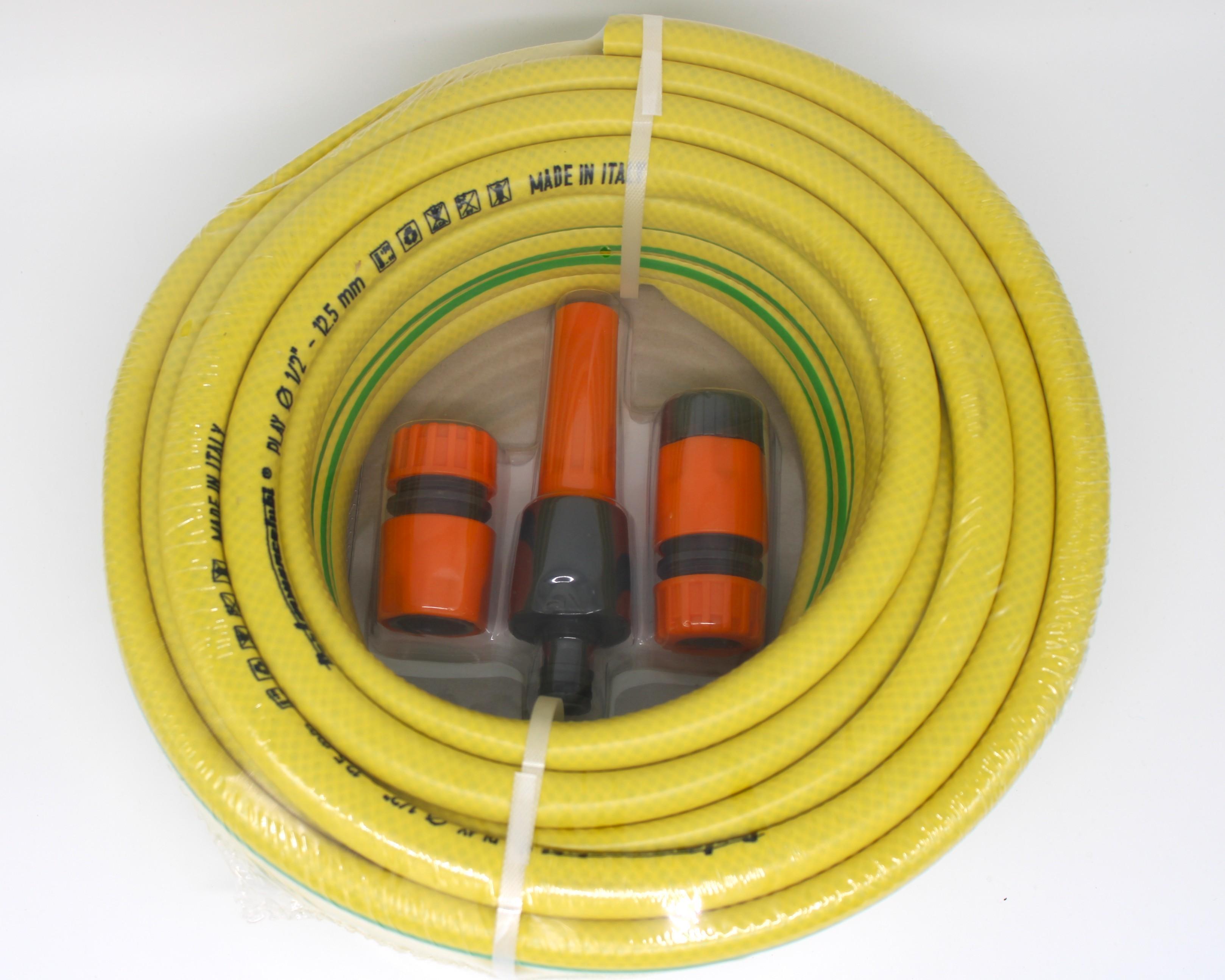 Kit Tubo da Irrigazione 3 strati in PVC retinato, 12,5mm, 10m