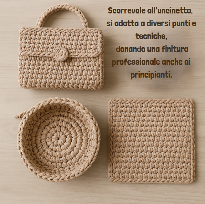 Fettuccia rosa per borse e accessori ad uncinetto 300-350gr