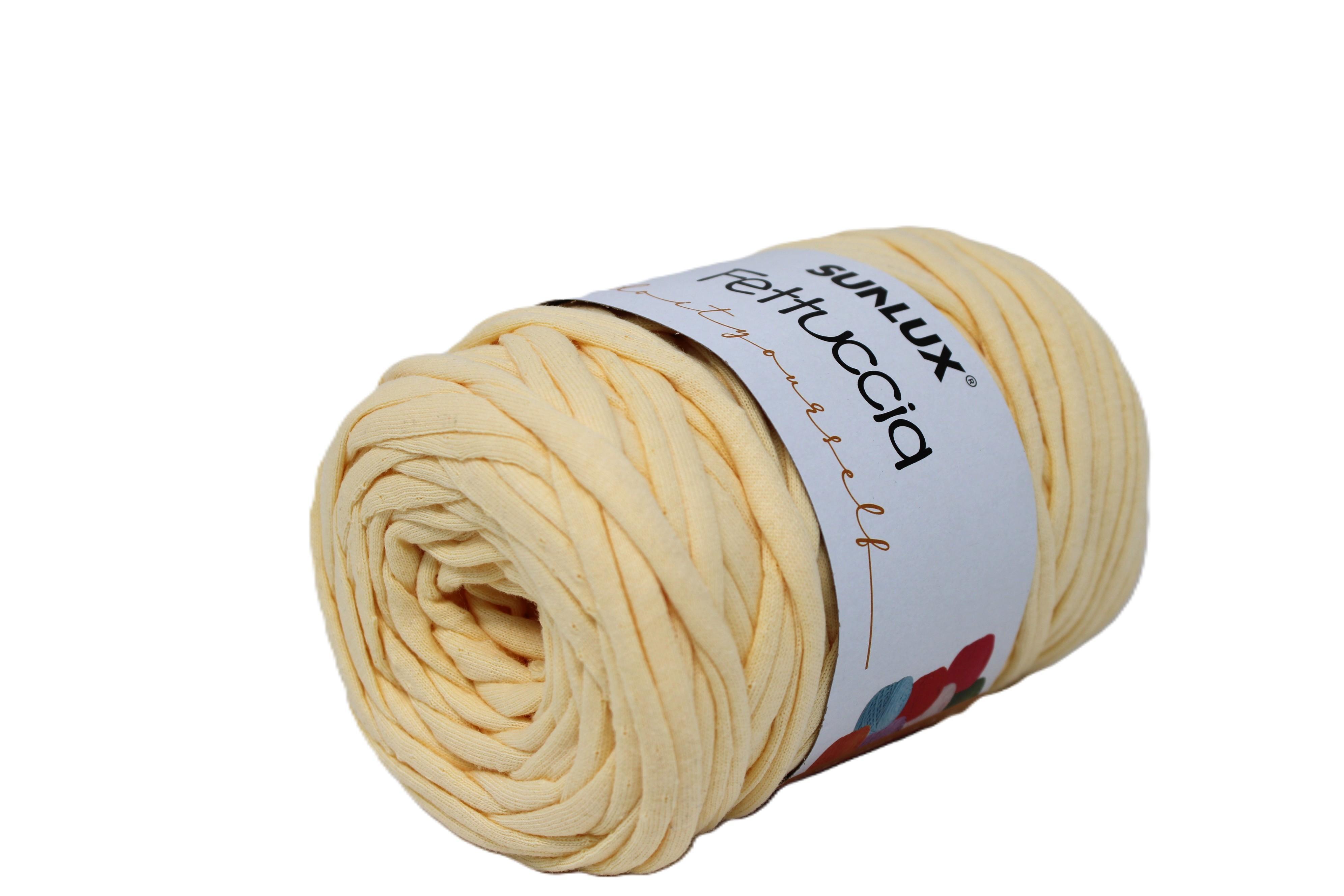 sunlux fettuccia gialla per borse e accessori ad uncinetto 300-350gr - foto 3