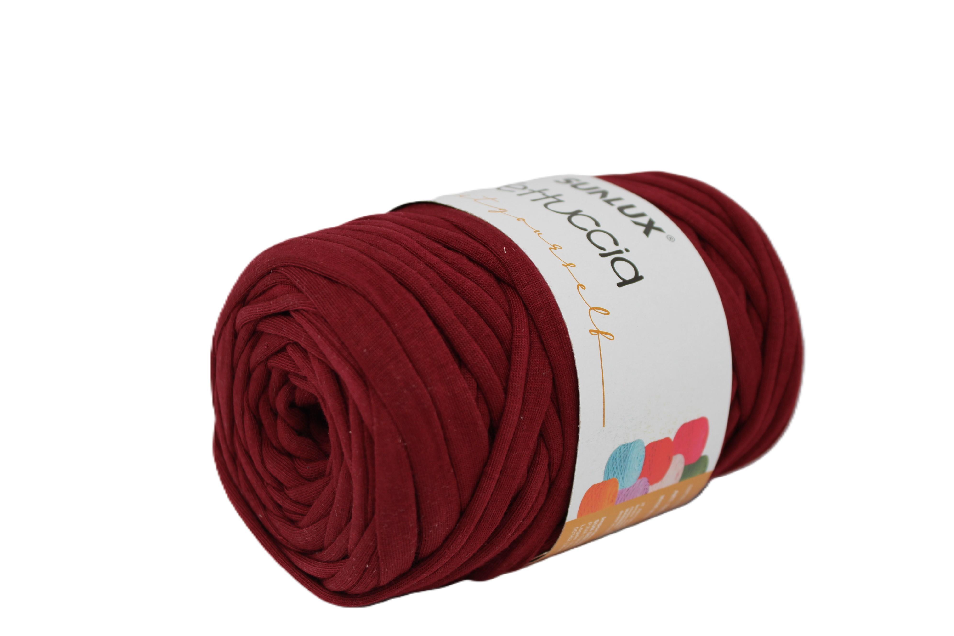 Fettuccia bordeaux per borse e accessori ad uncinetto 300-350gr