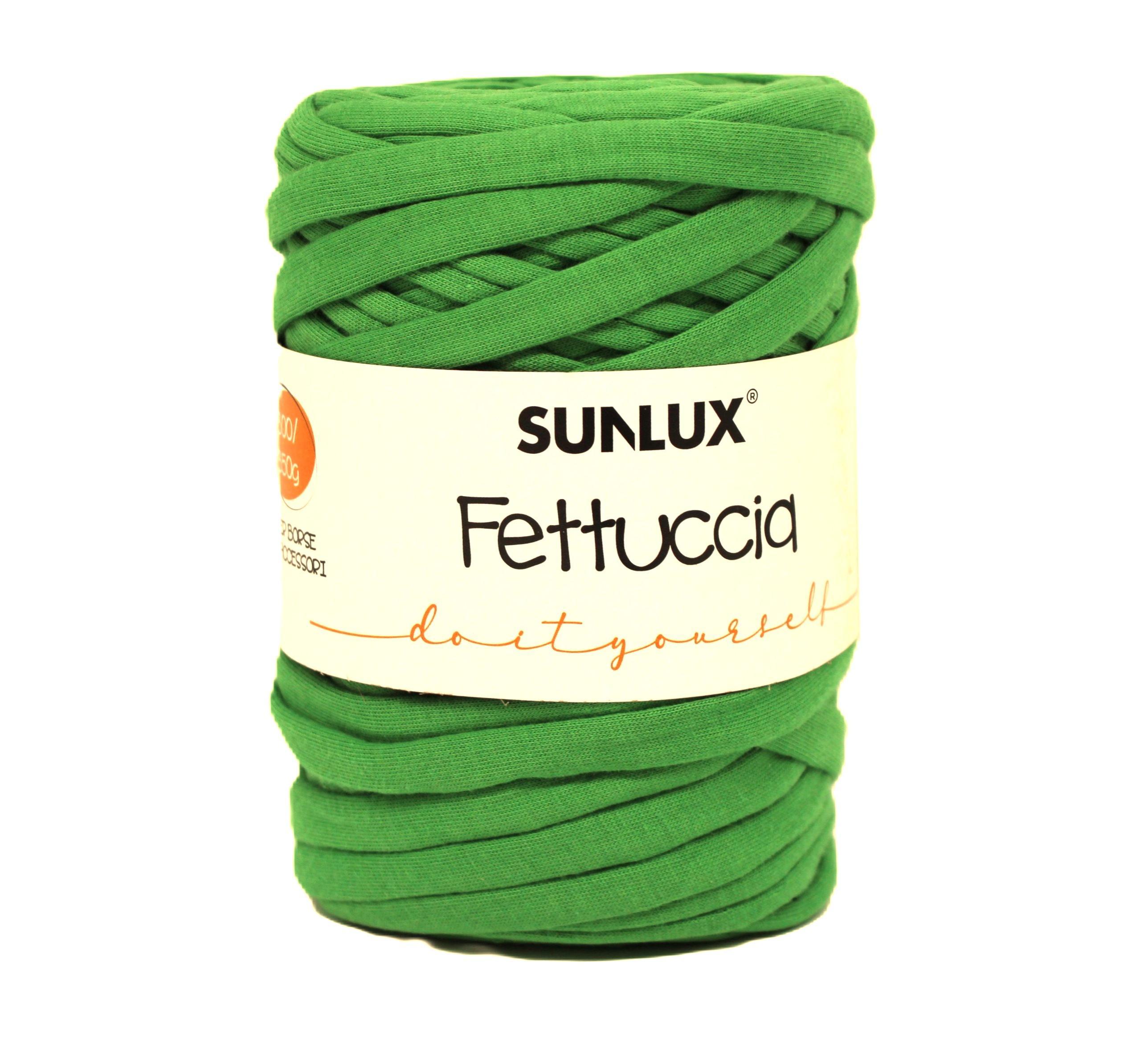 Fettuccia verde per borse e accessori ad uncinetto 300-350gr
