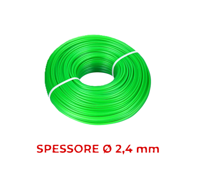 Filo in Nylon per decespugliatore 2,4mm x 15m