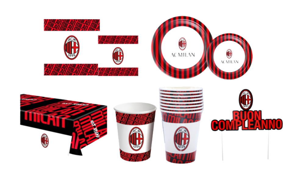 Kit Festa di compleanno Milan