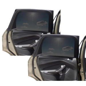 Tenda zanzariera parasole per auto 2 pezzi 110x52 cm, protezione raggi uv, anti-zanzara, universali