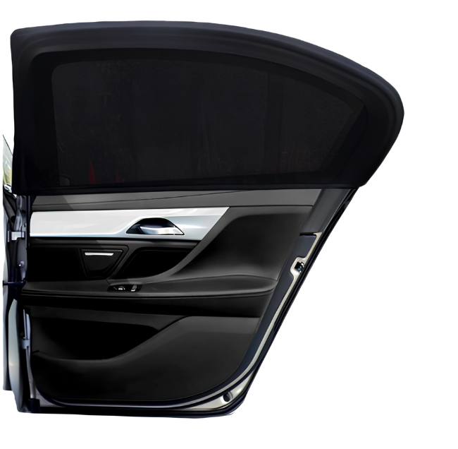 Tenda zanzariera parasole per auto 2 pezzi 110x52 cm, protezione Raggi UV, anti-zanzara, universa