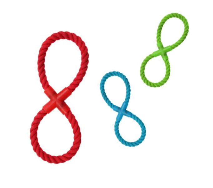 Gioco corda per animali 30cm colori assortiti 3 pezzi