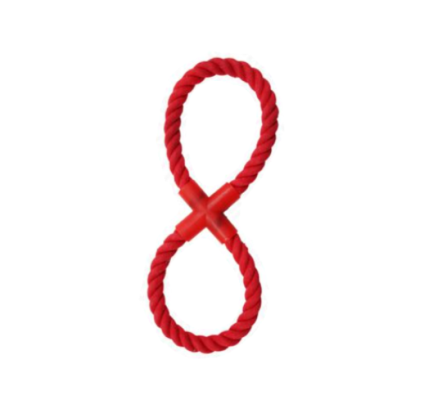 Gioco corda per animali 30cm colori assortiti 3 pezzi