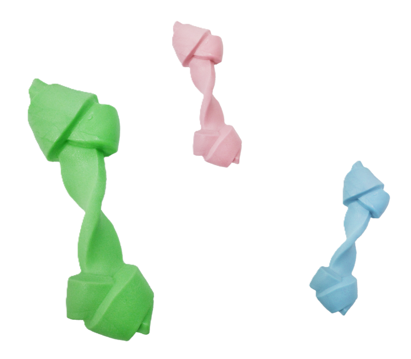Giochi per animali in gomma 13,5cm colori assortiti 3 pezzi