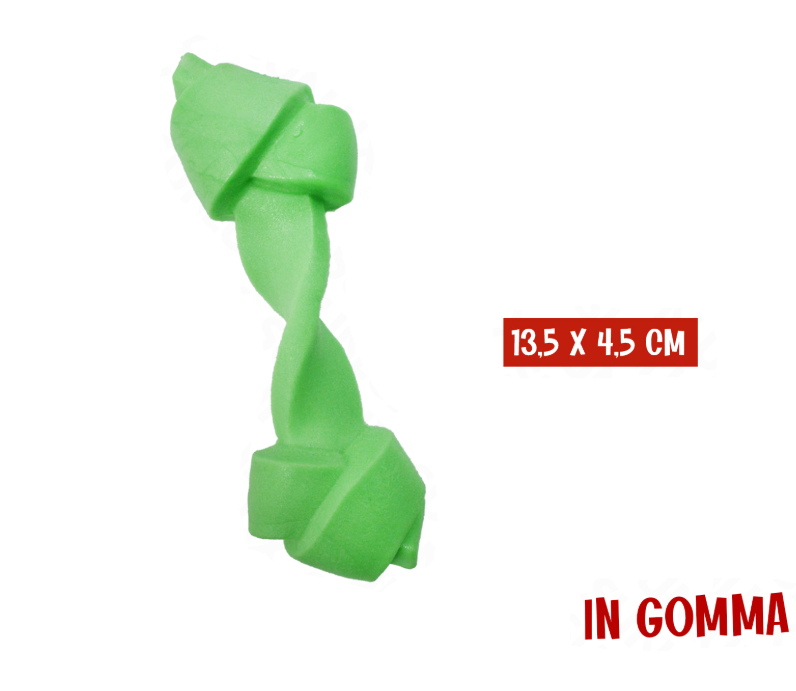 Giochi per animali in gomma 13,5cm colori assortiti 3 pezzi