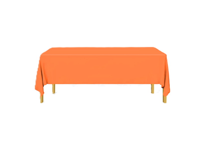 Tovaglia riutilizzabile arancione 137x274cm