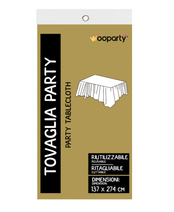 Tovaglia riutilizzabile oro 137x274cm