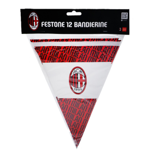 Festone bandierine in carta milan 320x26x20cm