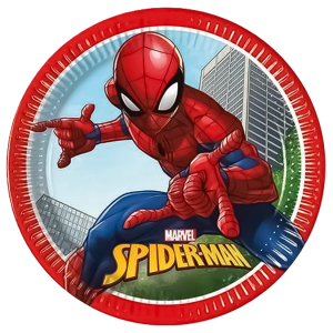 Piatti in carta spiderman 8 pezzi 23cm