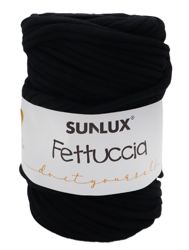 Fettuccia nera per borse e accessori ad uncinetto 300-350gr
