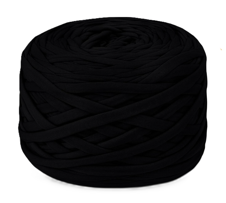 Fettuccia nera per borse e accessori ad uncinetto 300-350gr