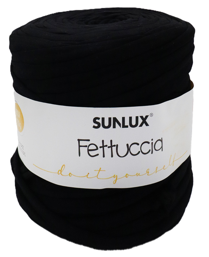 Fettuccia nera filato per borse e accessori ad uncinetto 650-700gr