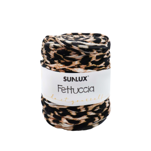 Fettuccia leopardata filato per borse e accessori ad uncinetto 650-700gr
