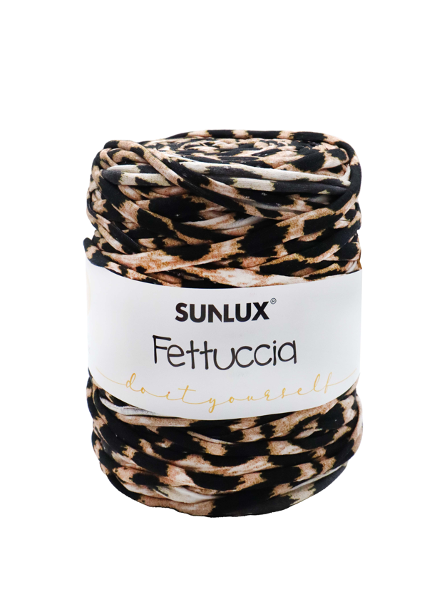 Fettuccia Leopardata filato per borse e accessori ad uncinetto 650-700gr