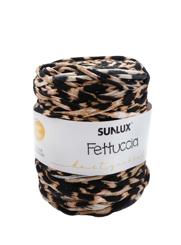 Fettuccia Leopardata filato per borse e accessori ad uncinetto 650-700gr