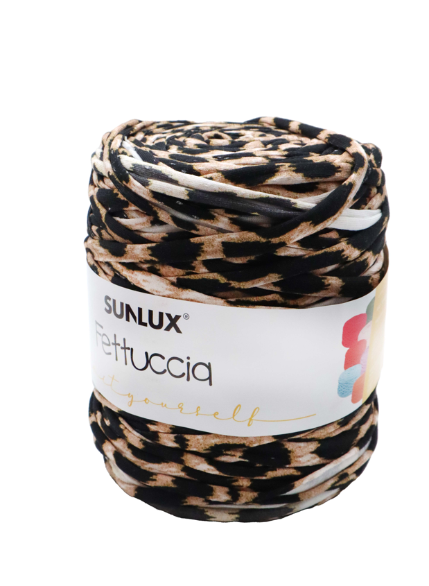 Fettuccia Leopardata filato per borse e accessori ad uncinetto 650-700gr