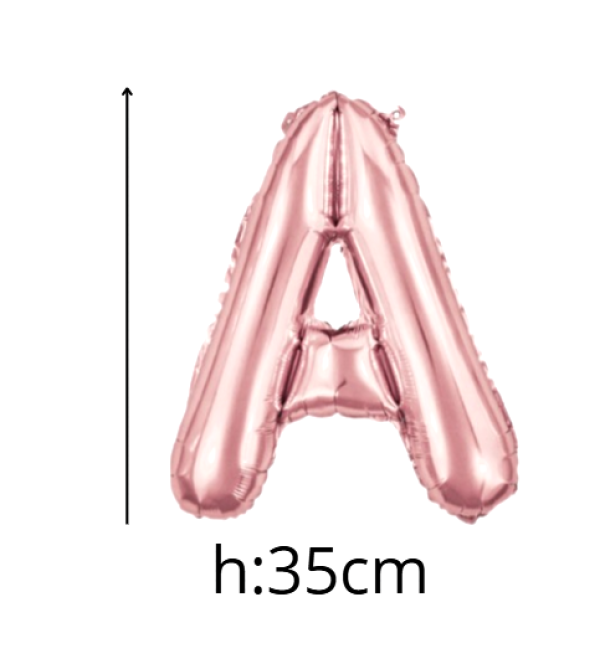 Palloncini Scritta BENVENUTA Rosa, palloncini 35 cm rosa metal