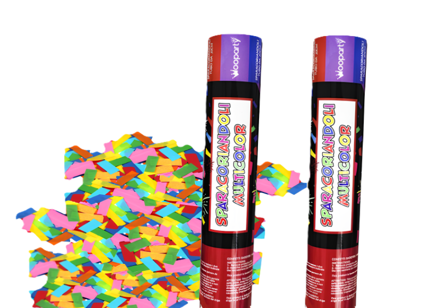 Tubo Sparacoriandoli Multicolor 40 cm