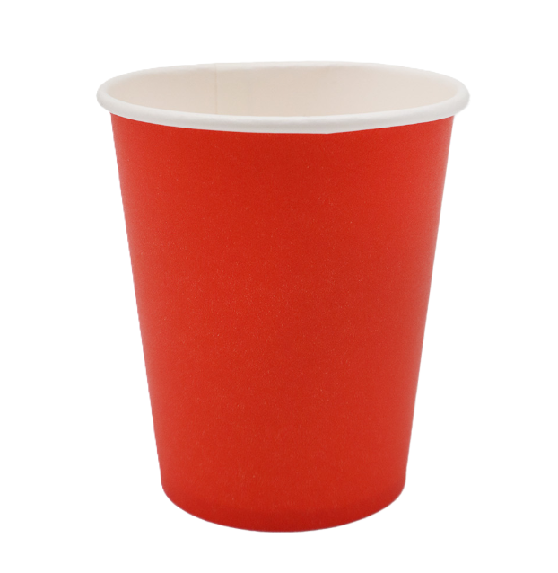 Bicchieri in carta monouso rosso 200ml 12 pz