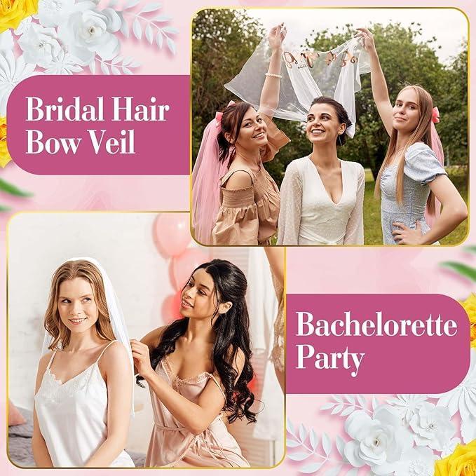 Velo da Sposa 'Bride to Be' u2013 Accessorio Elegante per Addio al Nubilato u2013 Velo Bianco con Pettine